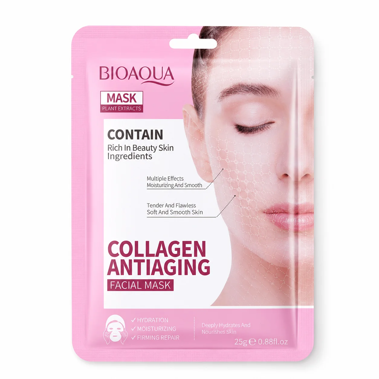 Bioaqua Contain Collagen Sheet Mask 25g