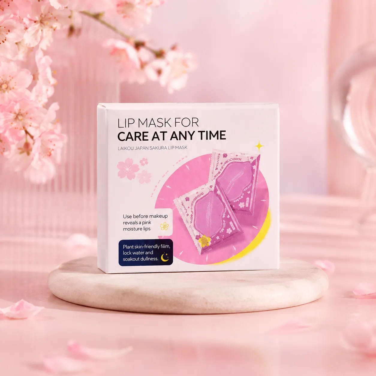 LAIKOU Japan Sakura Lip Mask Pad 6gm - Image 3
