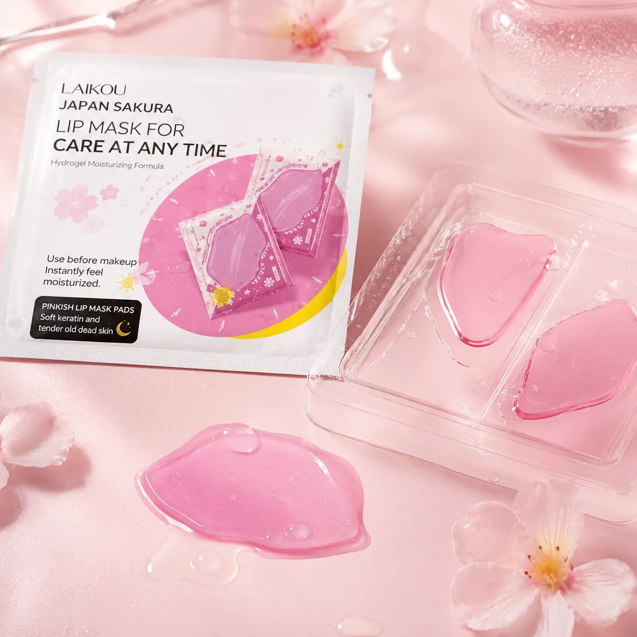 LAIKOU Japan Sakura Lip Mask Pad 6gm - Image 2