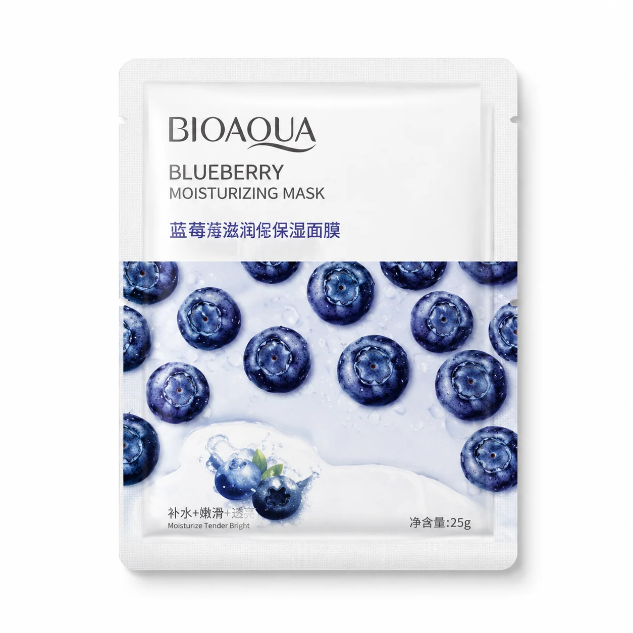 BIOAQUA Blueberry Moisturizing Sheet Mask 25g
