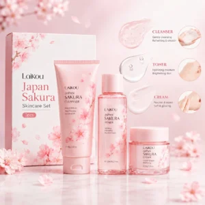 Laikou Japan Sakura Skincare Set - 3pcs